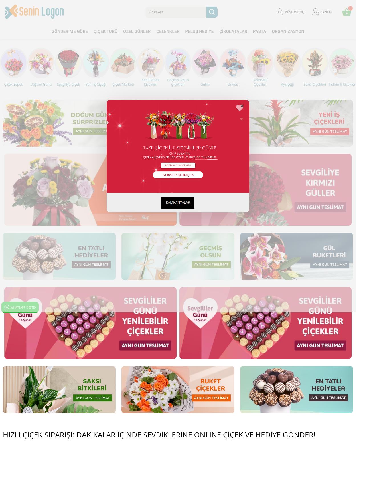 Çoklu Dil Çiçek Yazılımı Demo7